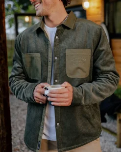 Herren Kodiak Sherpa gefüttertes Cord Overshirt