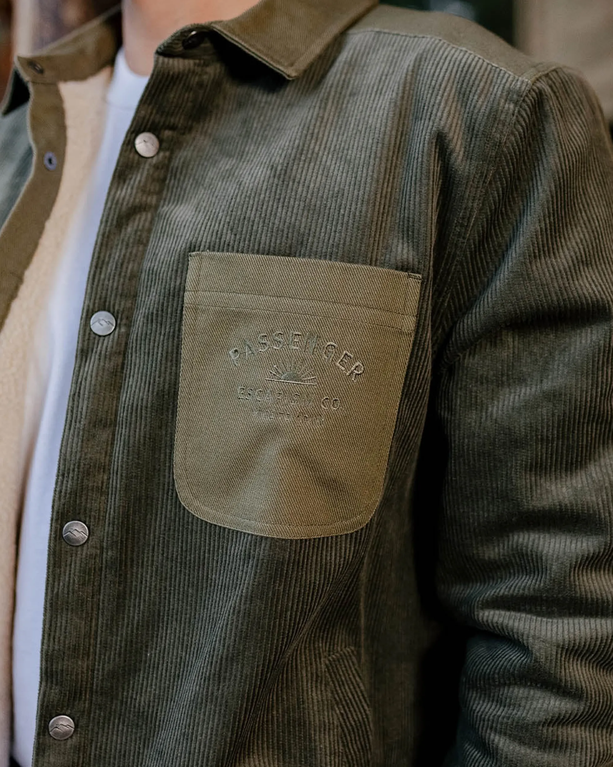 Herren Kodiak Sherpa gefüttertes Cord Overshirt