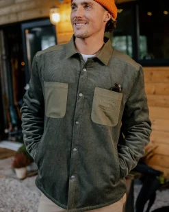 Herren Kodiak Sherpa gefüttertes Cord Overshirt