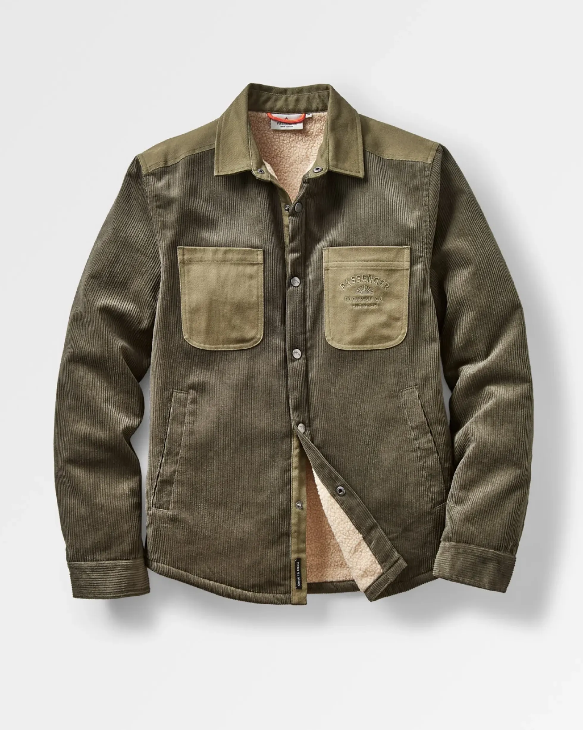 Herren Kodiak Sherpa gefüttertes Cord Overshirt