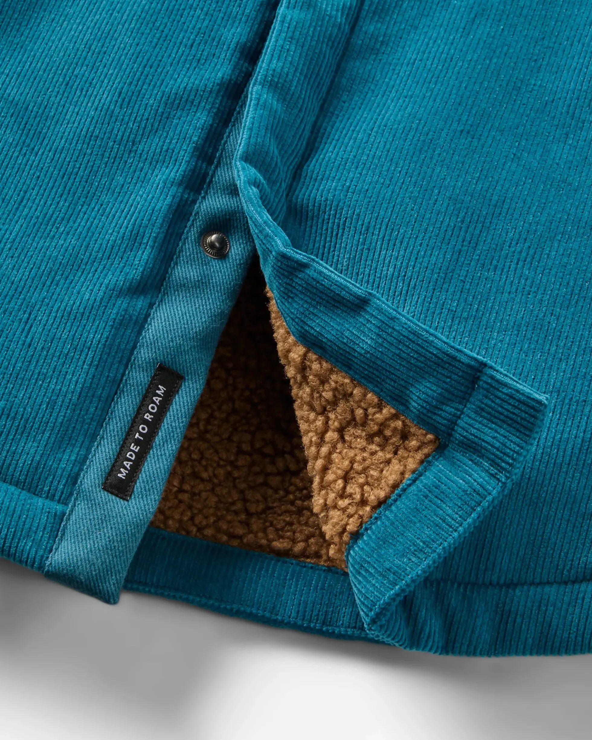 Herren Kodiak Sherpa Lined Cord Overshirt