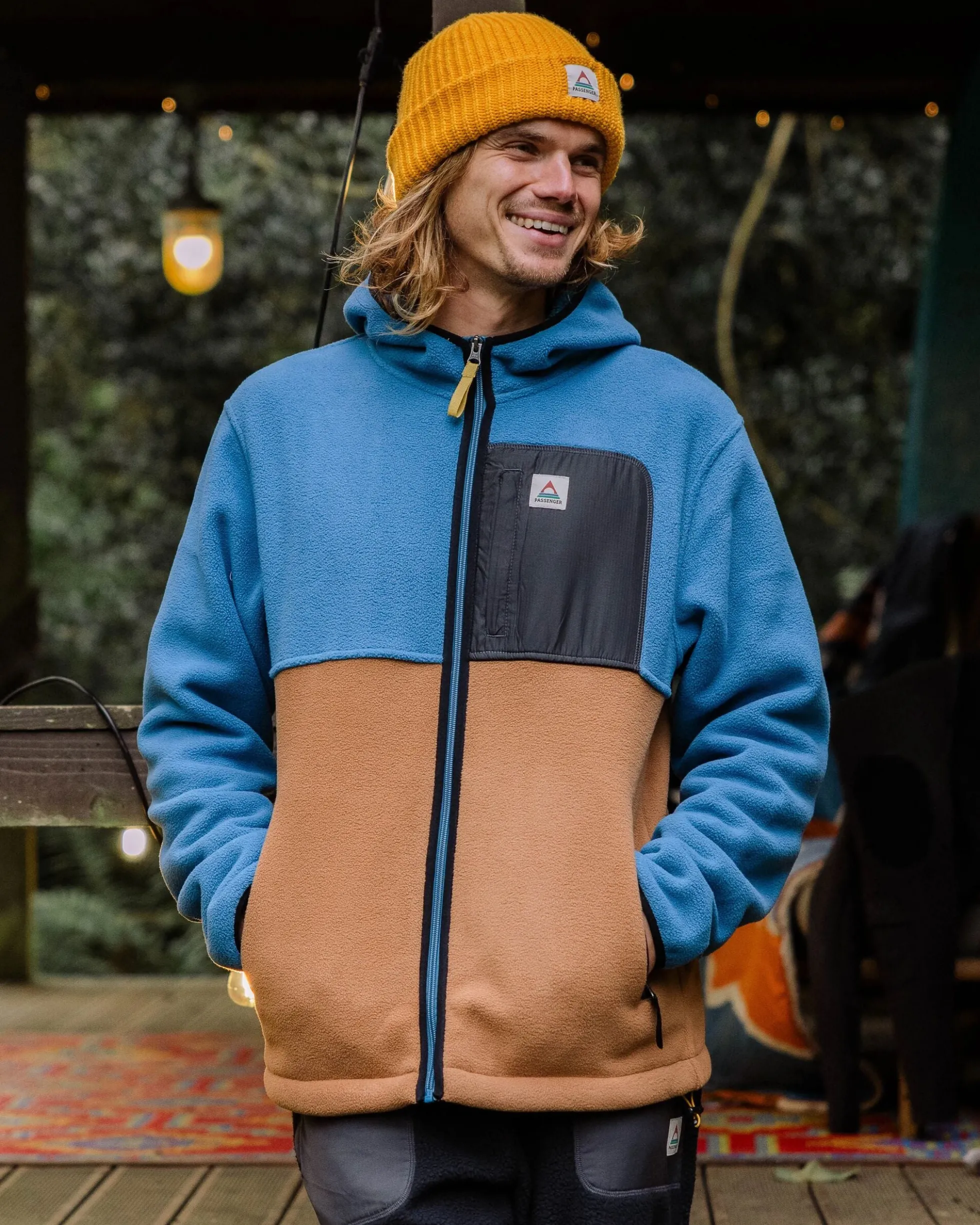 Herren Loch Polarfleece mit Kapuze