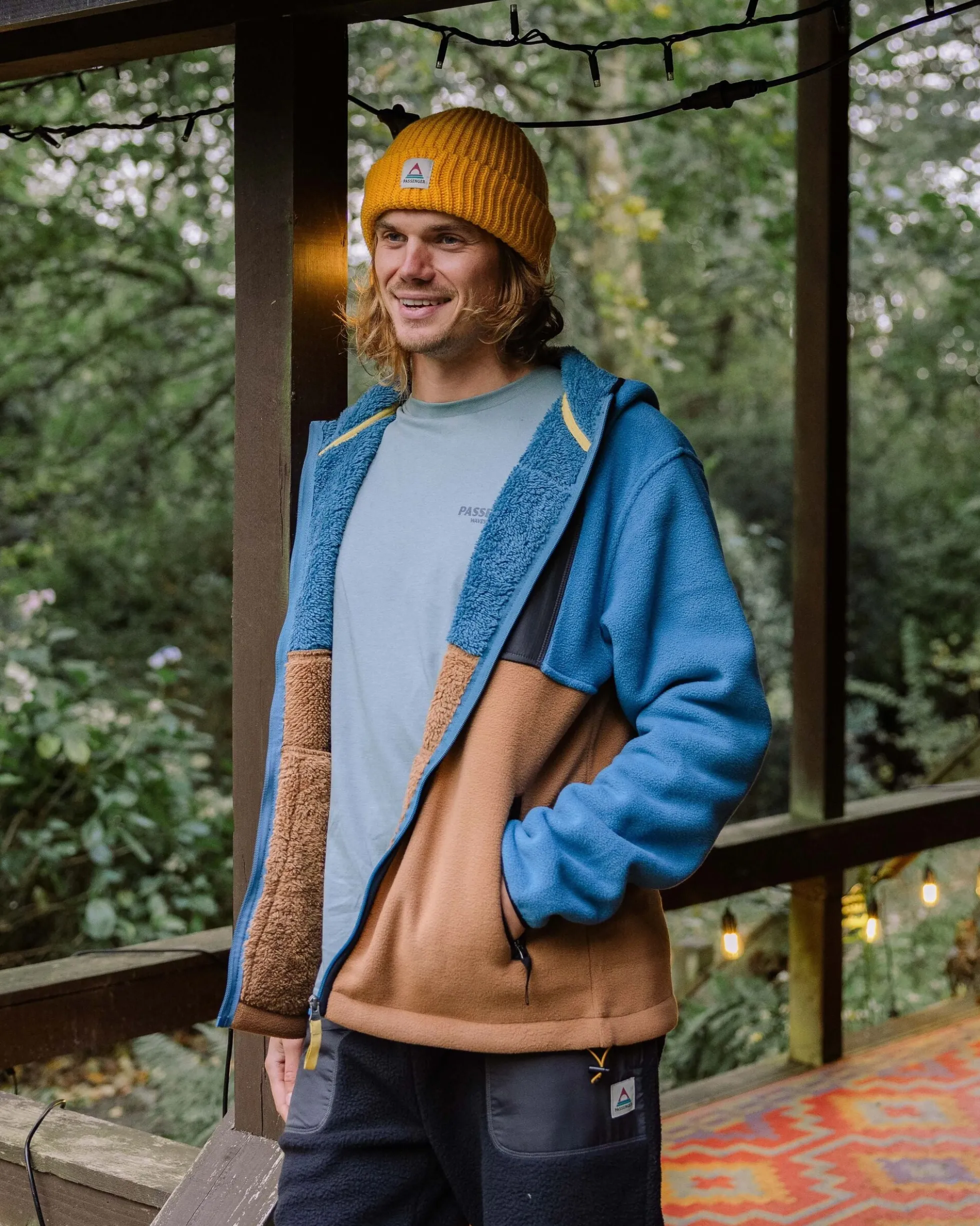 Herren Loch Polarfleece mit Kapuze