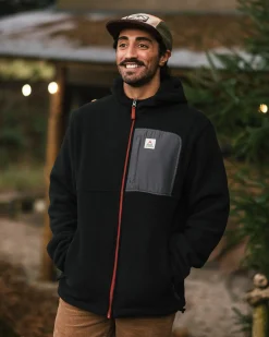 Herren Loch Polarfleece mit Kapuze