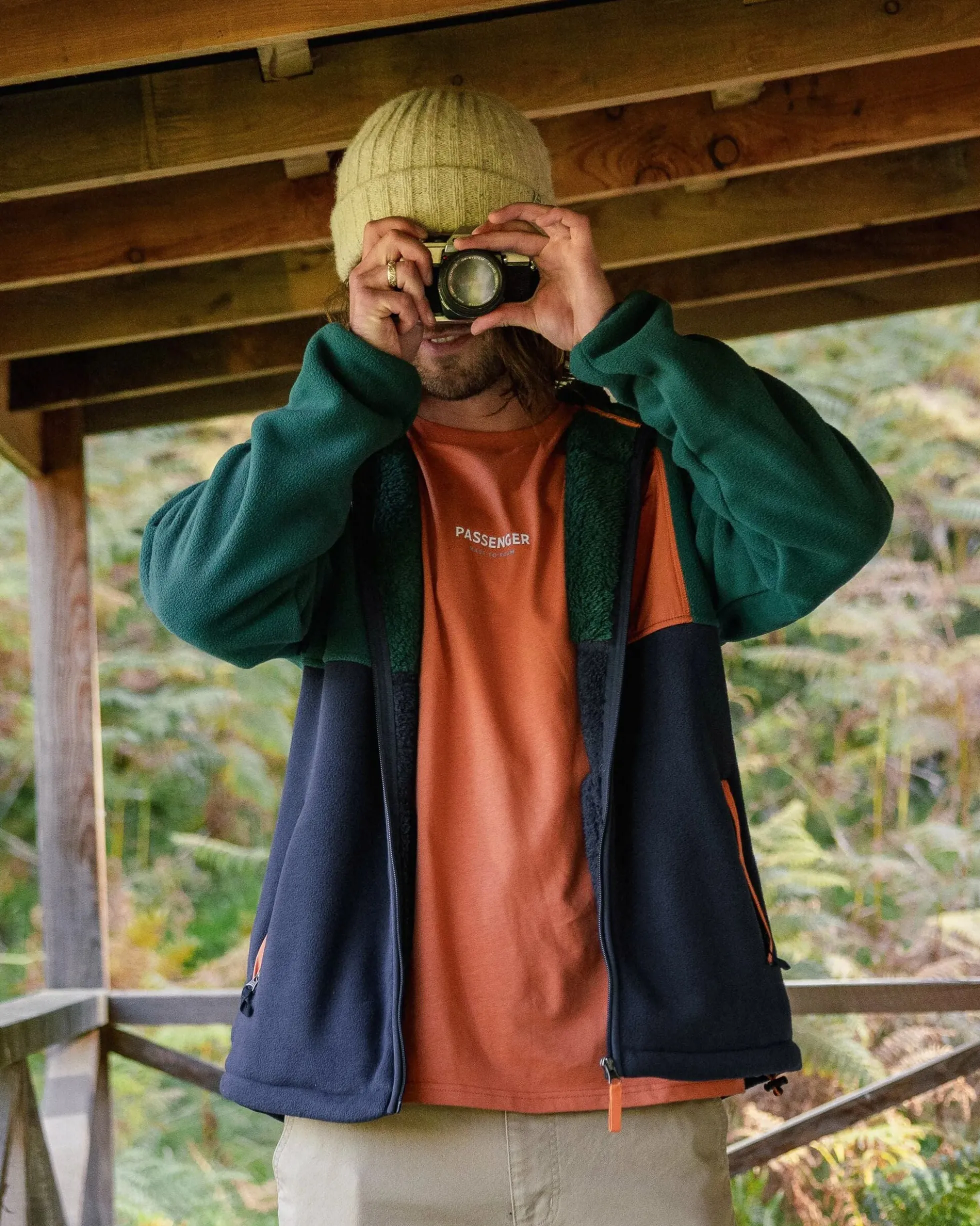 Herren Loch Polarfleece mit Kapuze
