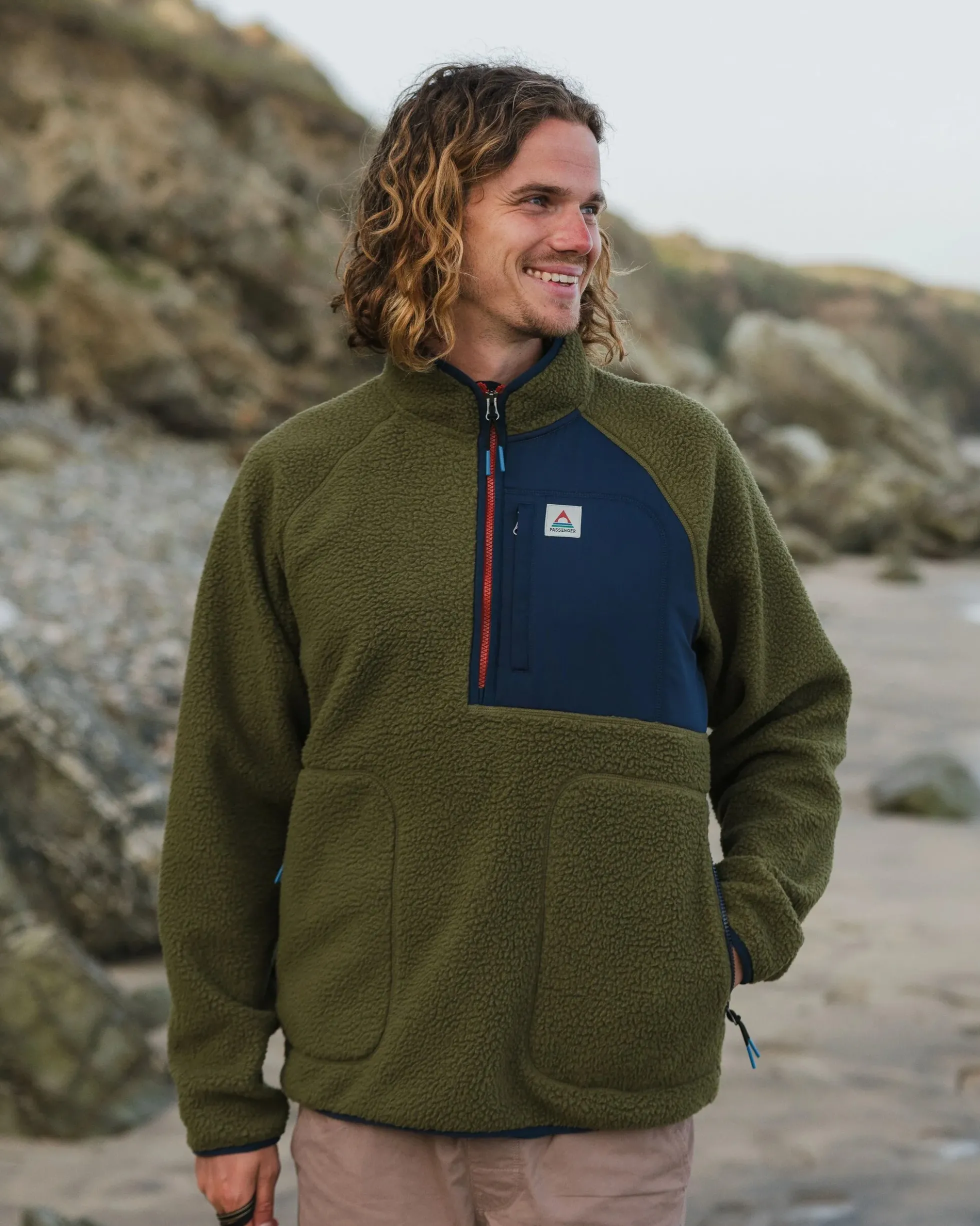 Herren Offgrid 1/2 Zip Sherpa Fleece