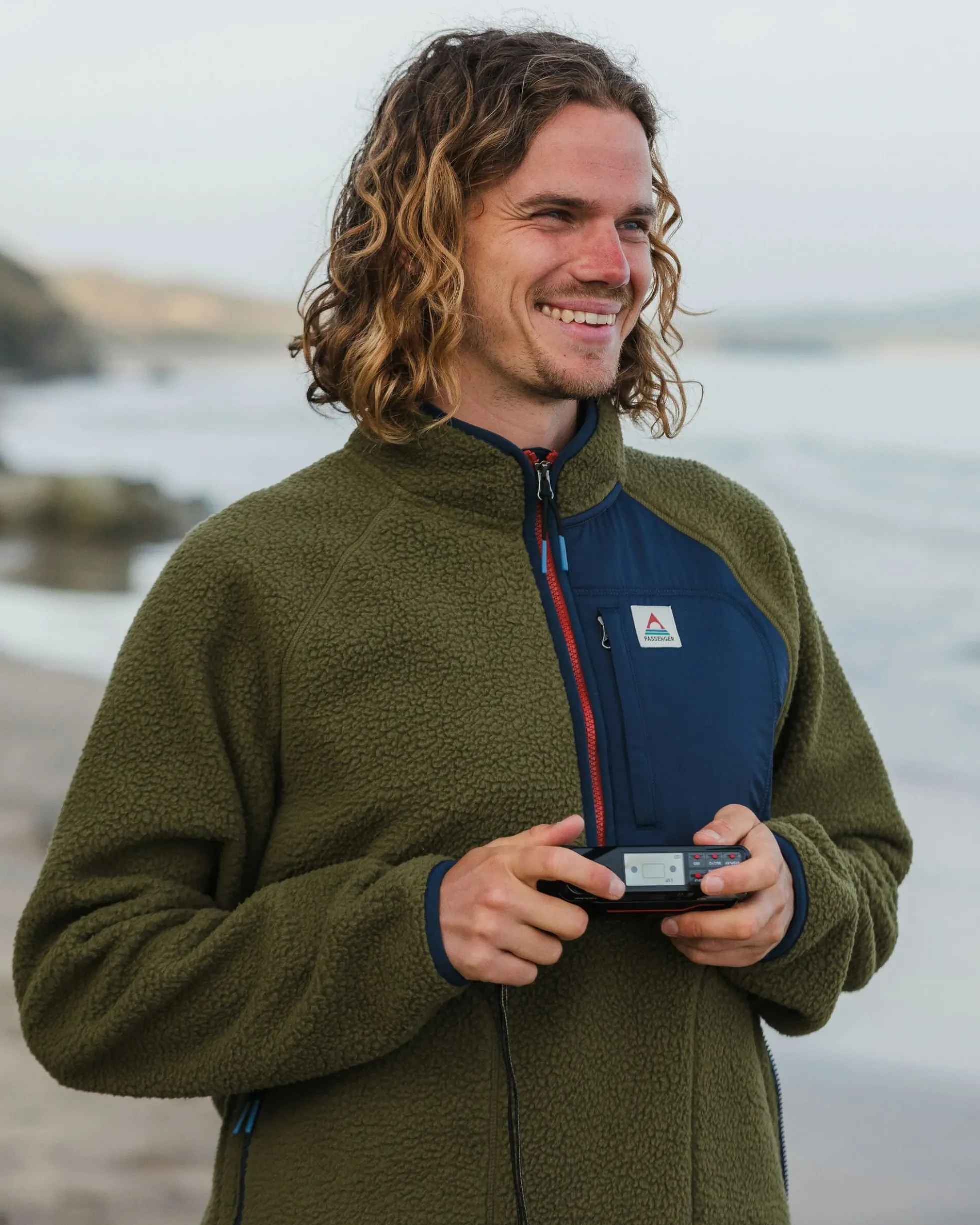 Herren Offgrid 1/2 Zip Sherpa Fleece