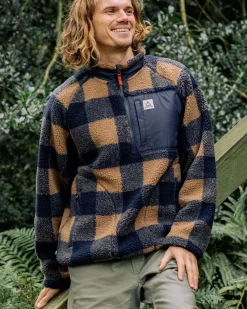 Herren Offroad Sherpa-Fleece mit halbem Reißverschluss