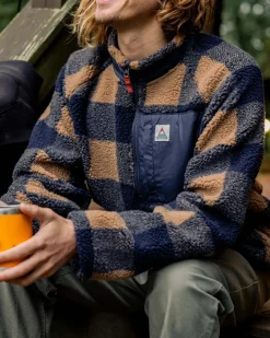 Herren Offroad Sherpa-Fleece mit halbem Reißverschluss