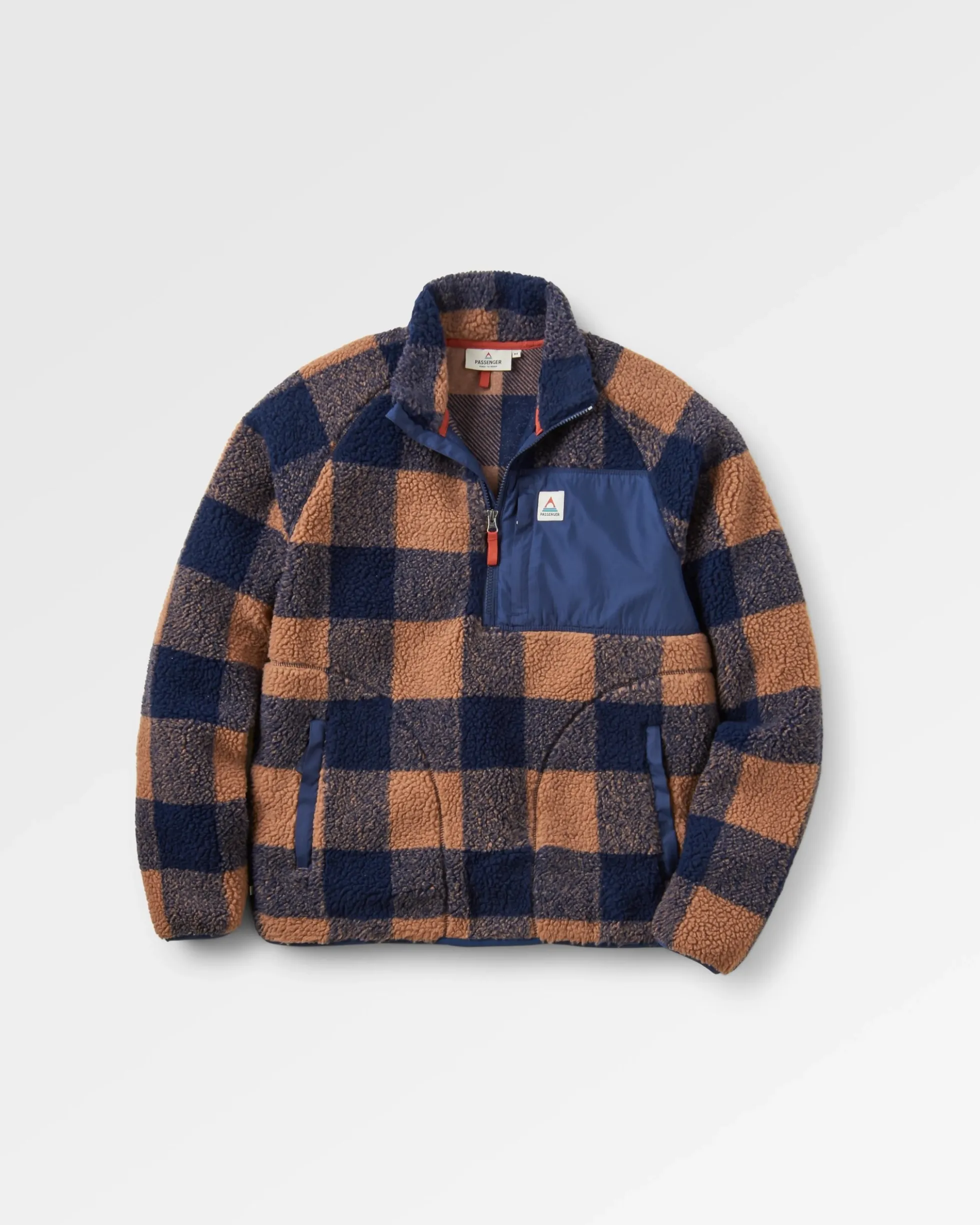 Herren Offroad Sherpa-Fleece mit halbem Reißverschluss