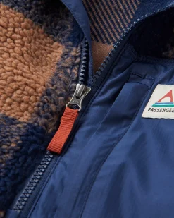 Herren Offroad Sherpa-Fleece mit halbem Reißverschluss