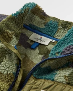 Herren Offroad Sherpa-Fleece mit halbem Reißverschluss