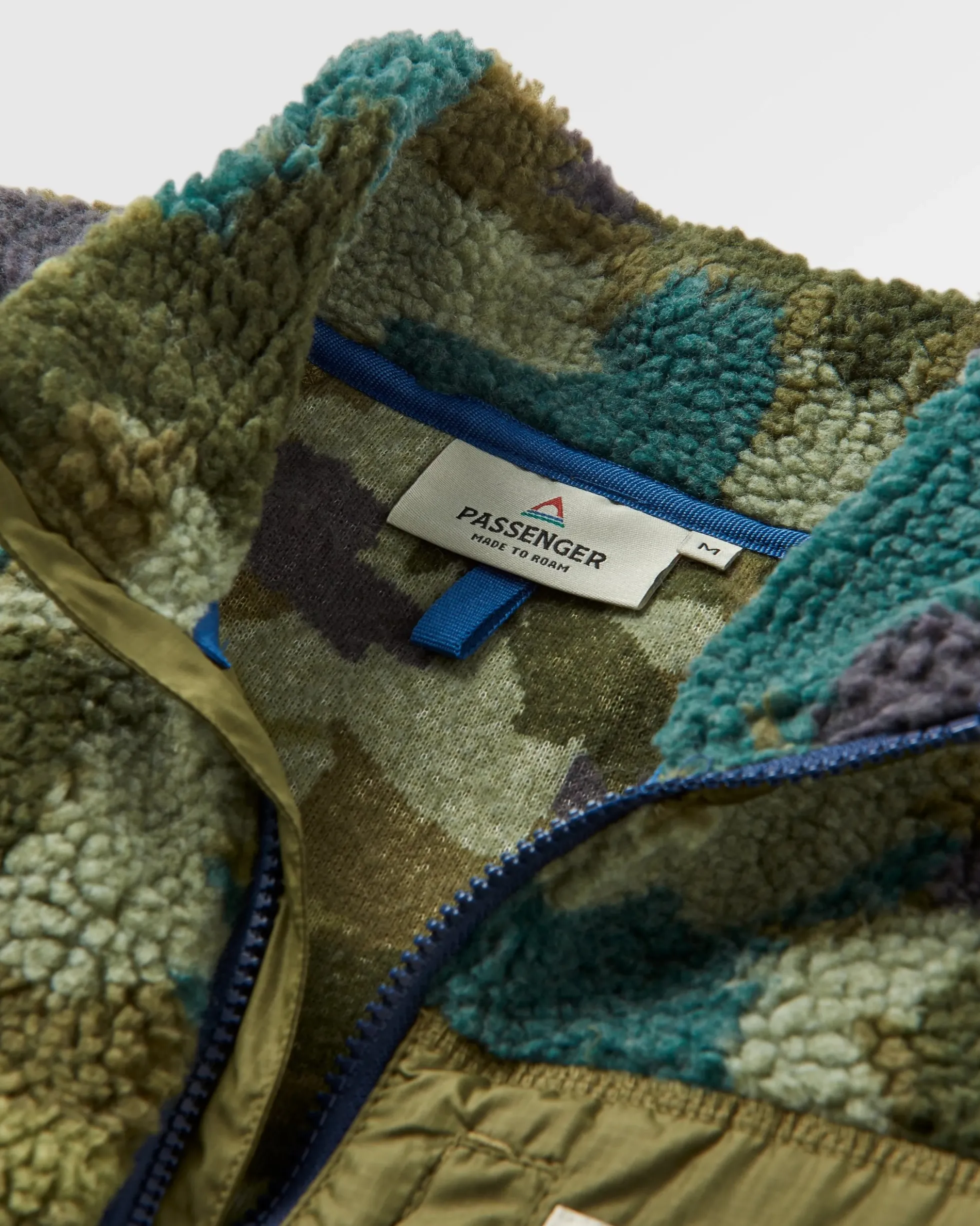 Herren Offroad Sherpa-Fleece mit halbem Reißverschluss