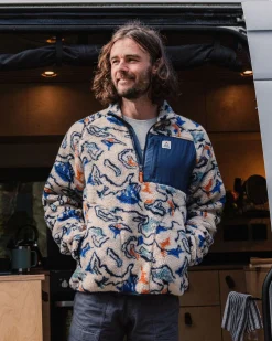 Herren Offroad Sherpa-Fleece mit halbem Reißverschluss