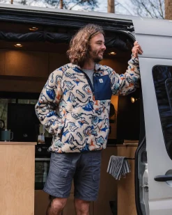 Herren Offroad Sherpa-Fleece mit halbem Reißverschluss