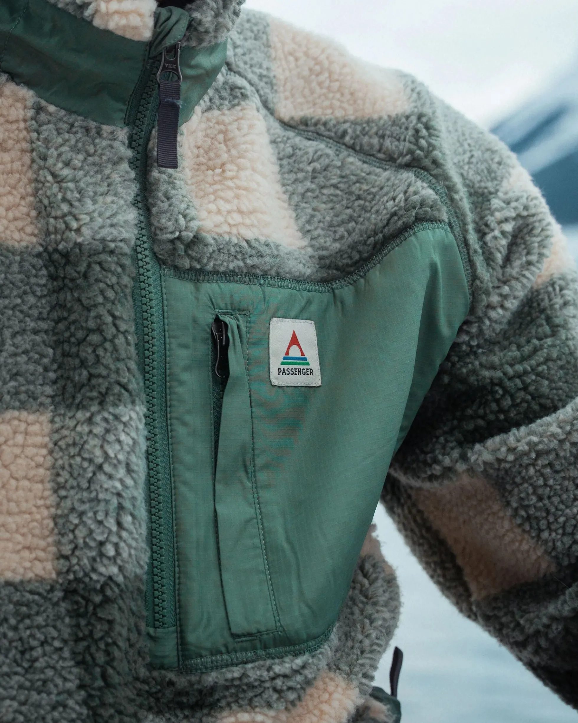 Herren Offroad Sherpa Fleece mit 1/2 Reißverschluss