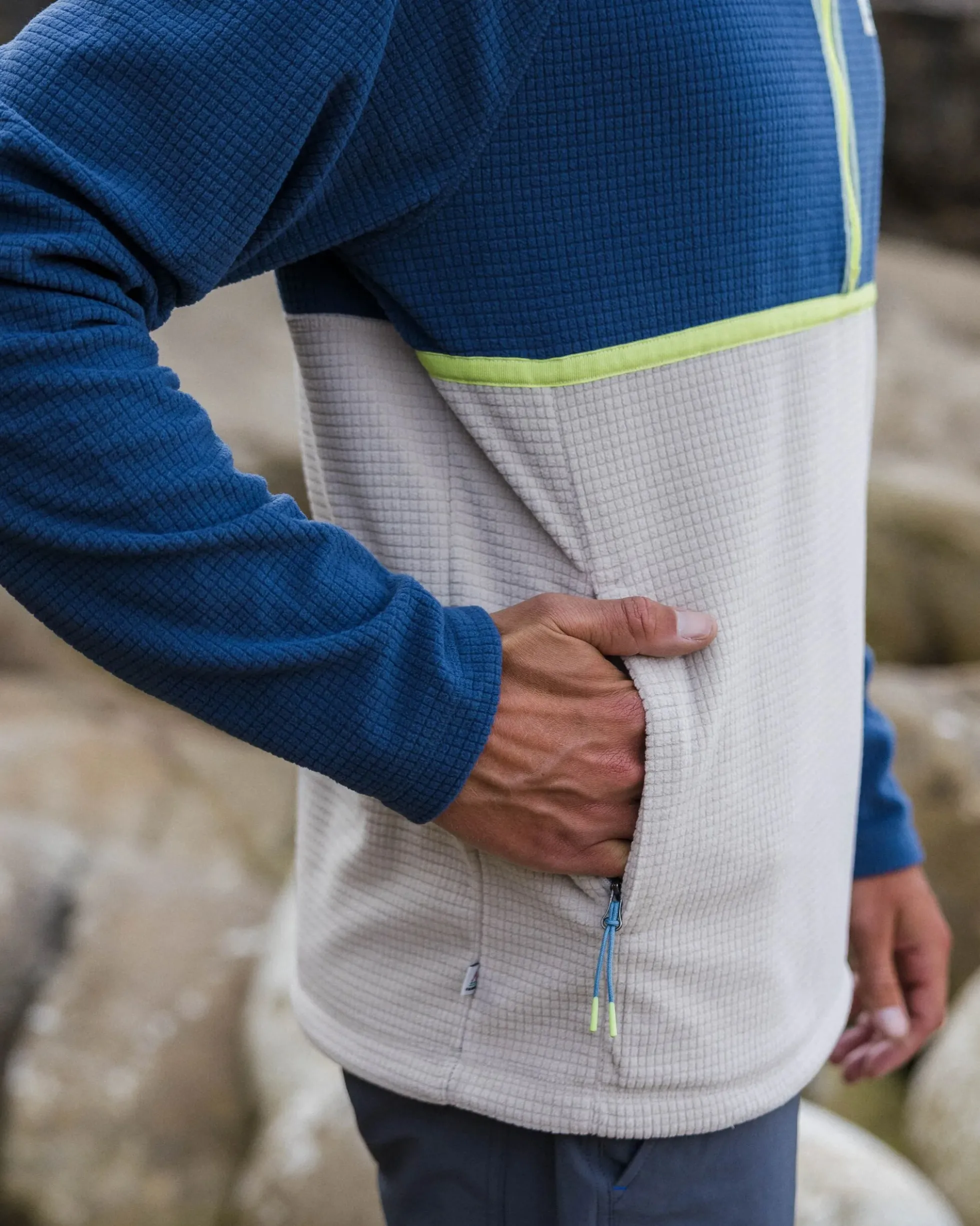 Herren Overlook Polar-Fleece im Gitterdesign