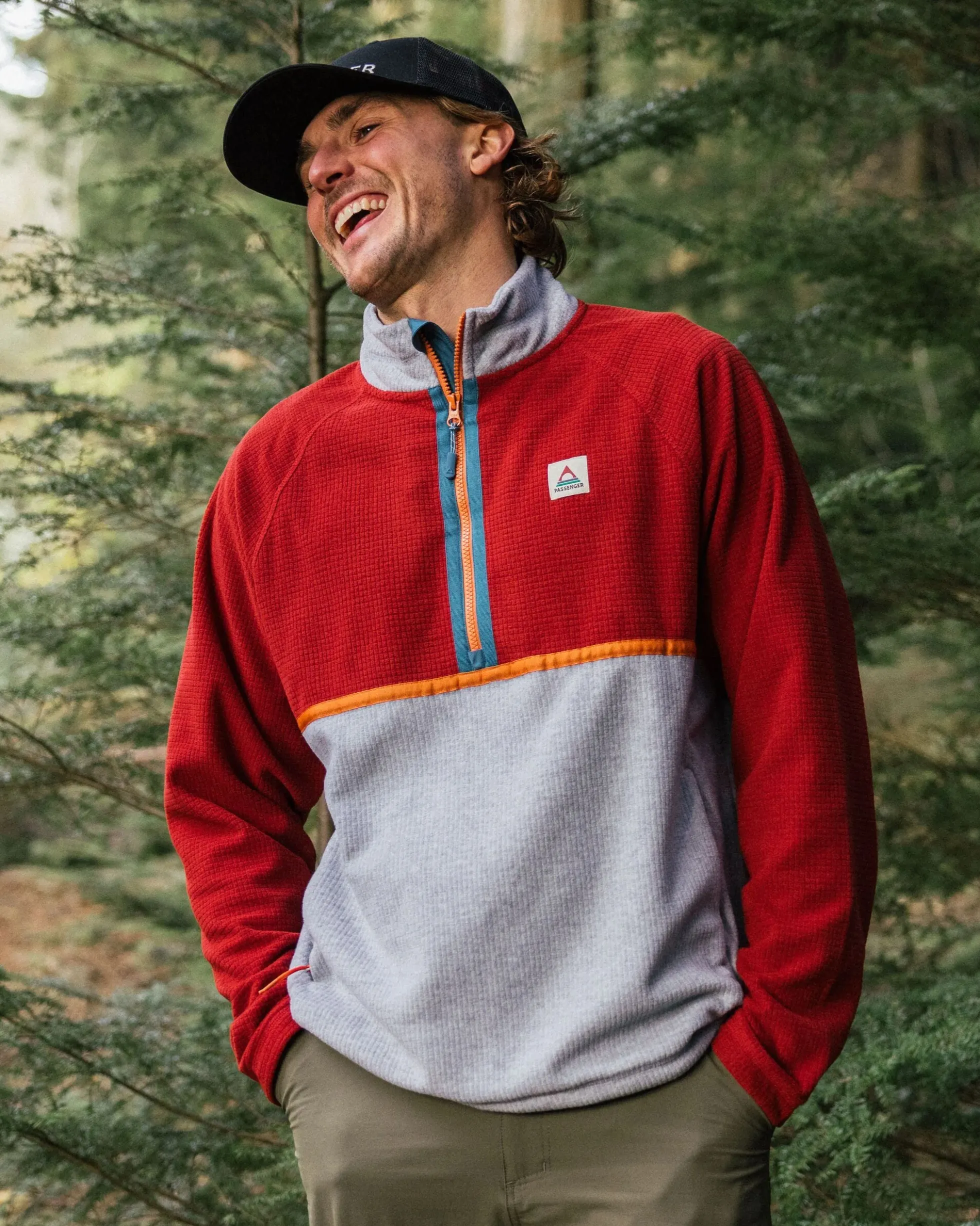 Herren Overlook Polar-Fleece im Gitterdesign