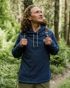 Herren Point Grid Polar Fleece Hoodie