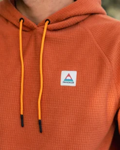 Herren Point Grid Polar Fleece Kapuzenpullover