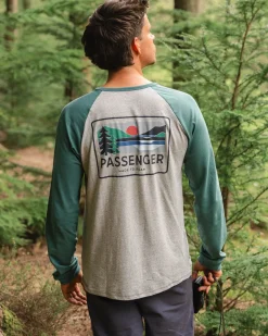 Herren Roamer Raglan Langarmshirt