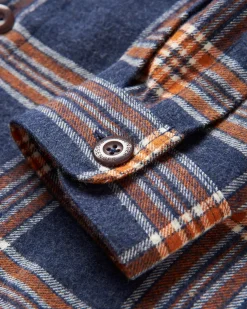 Herren Rustic Bio-Baumwoll-Overshirt aus schwerem Stoff