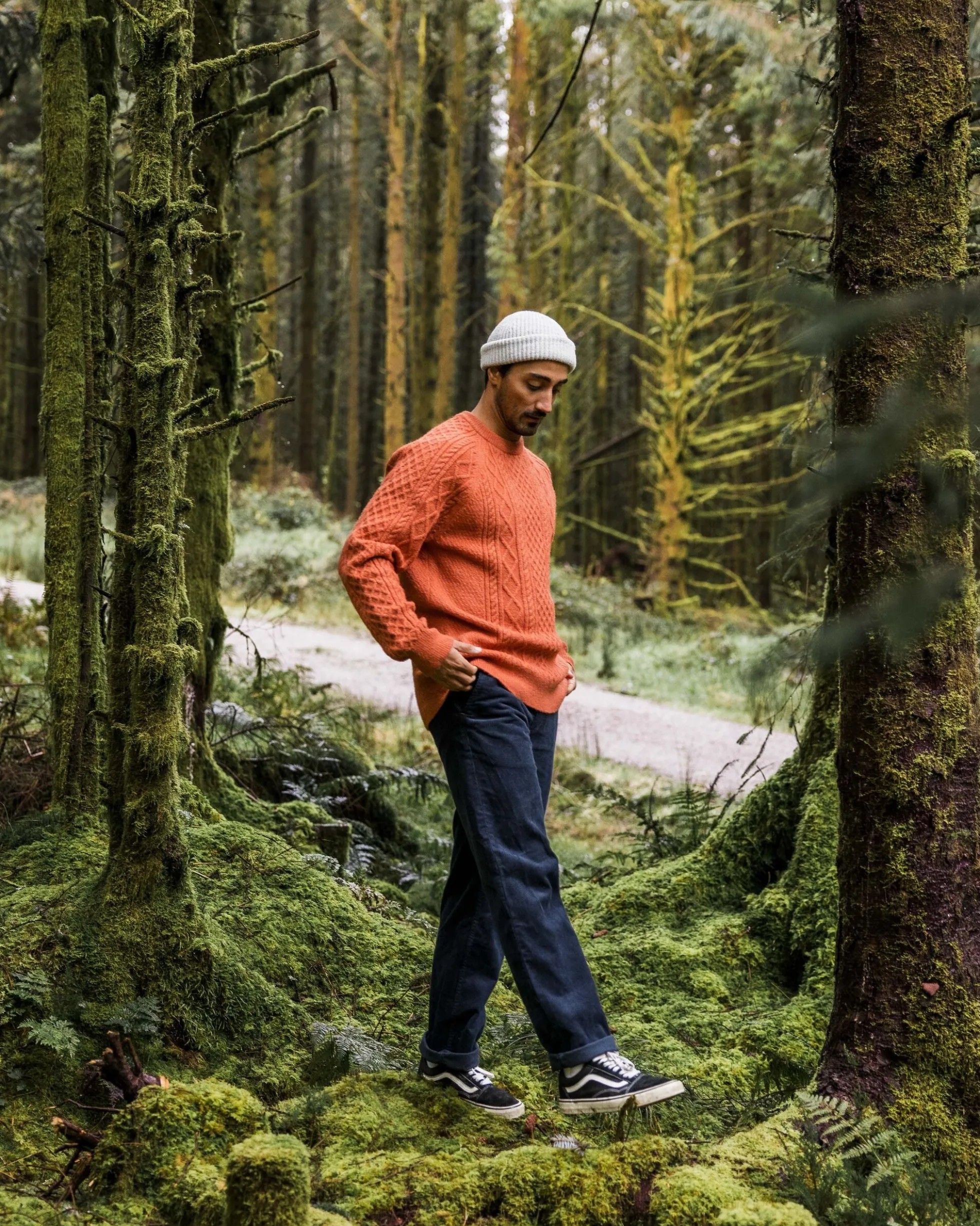 Herren Sandbar Kabelstrickpullover