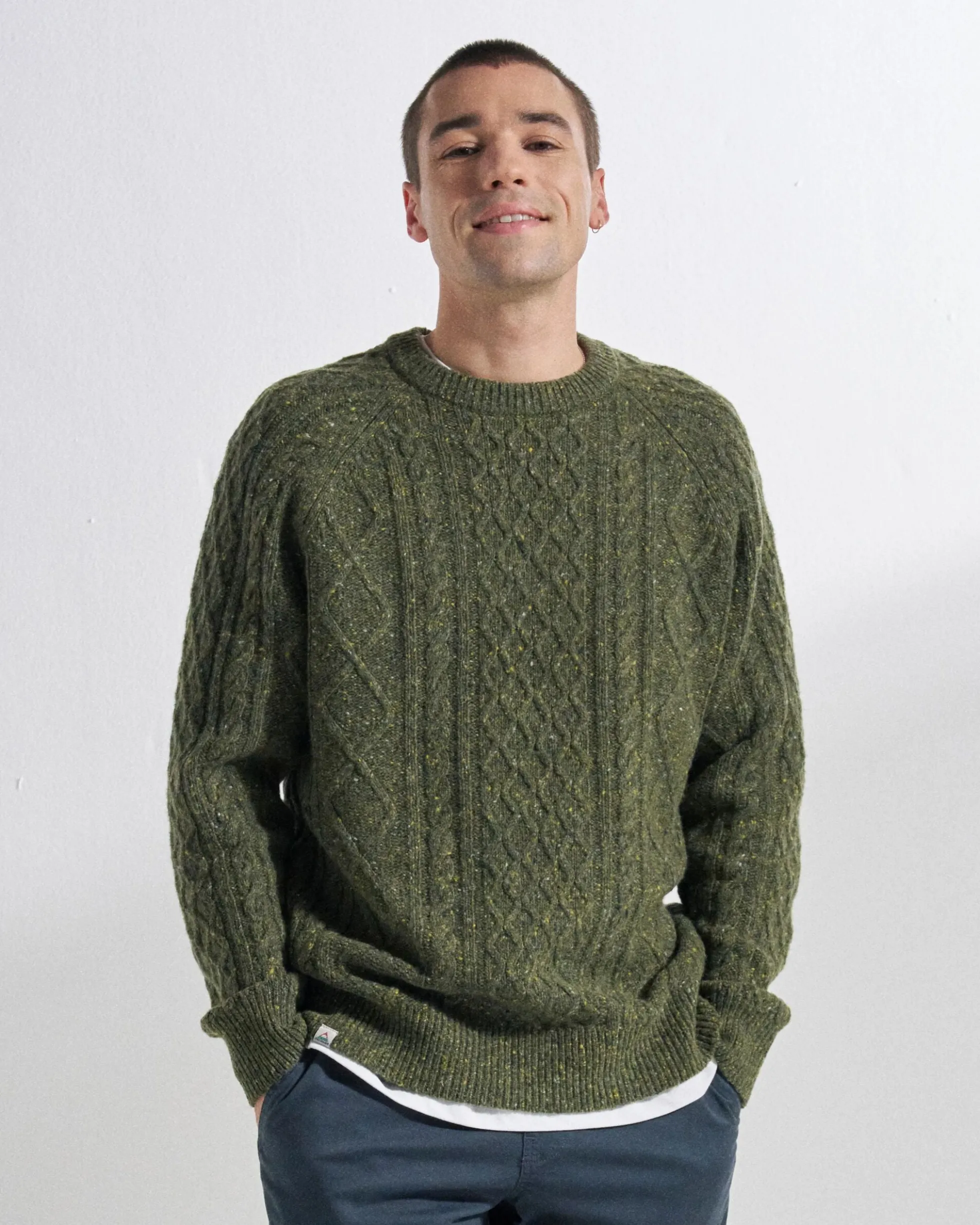 Herren Sandbar Merino Blend Gestrickter Pullover