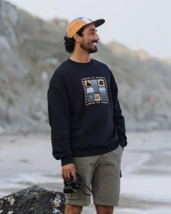Herren Snapshot Bio-Baumwoll Relaxed Fit Sweatshirt