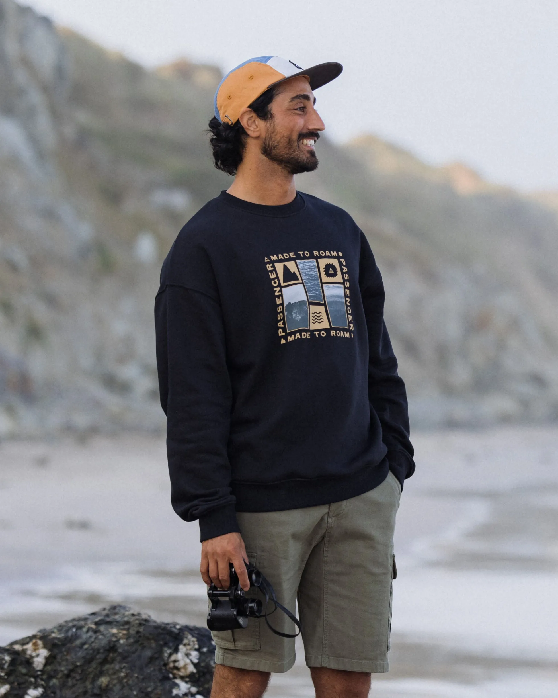 Herren Snapshot Bio-Baumwoll Relaxed Fit Sweatshirt