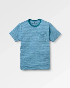 Herren Sunscape Gestreiftes Pocket T-Shirt
