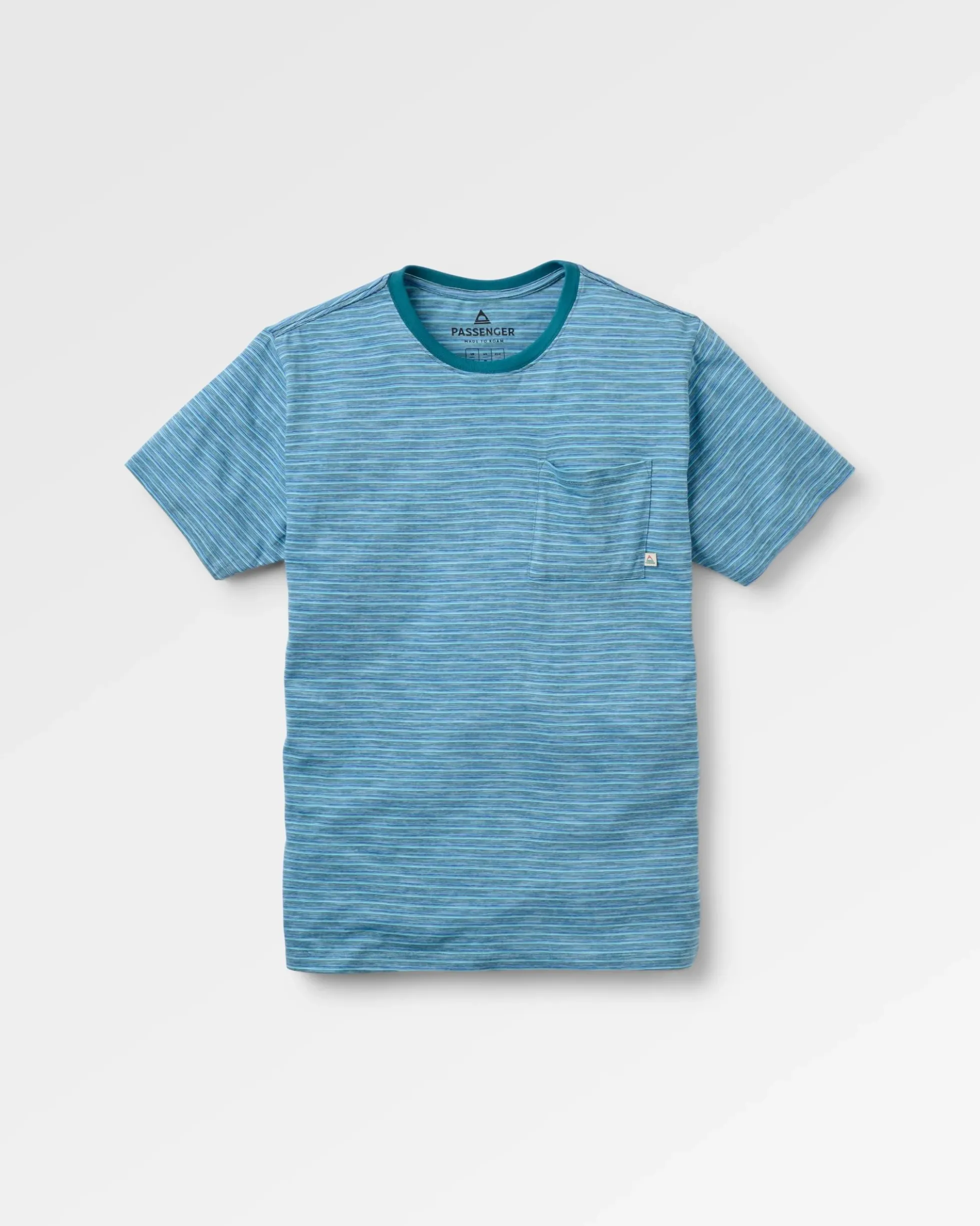 Herren Sunscape Gestreiftes Pocket T-Shirt
