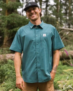 Herren Traveller Kurzarm-Stretchhemd