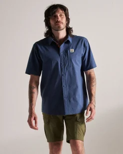 Herren Traveller Kurzarm-Stretchhemd