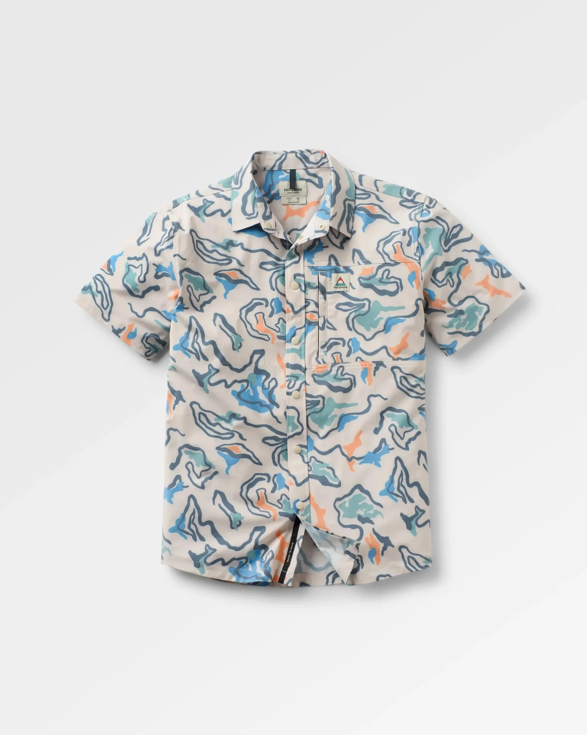 Herren Traveller Kurzarm-Stretchhemd