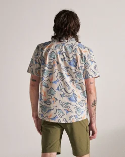Herren Traveller Kurzarm-Stretchhemd