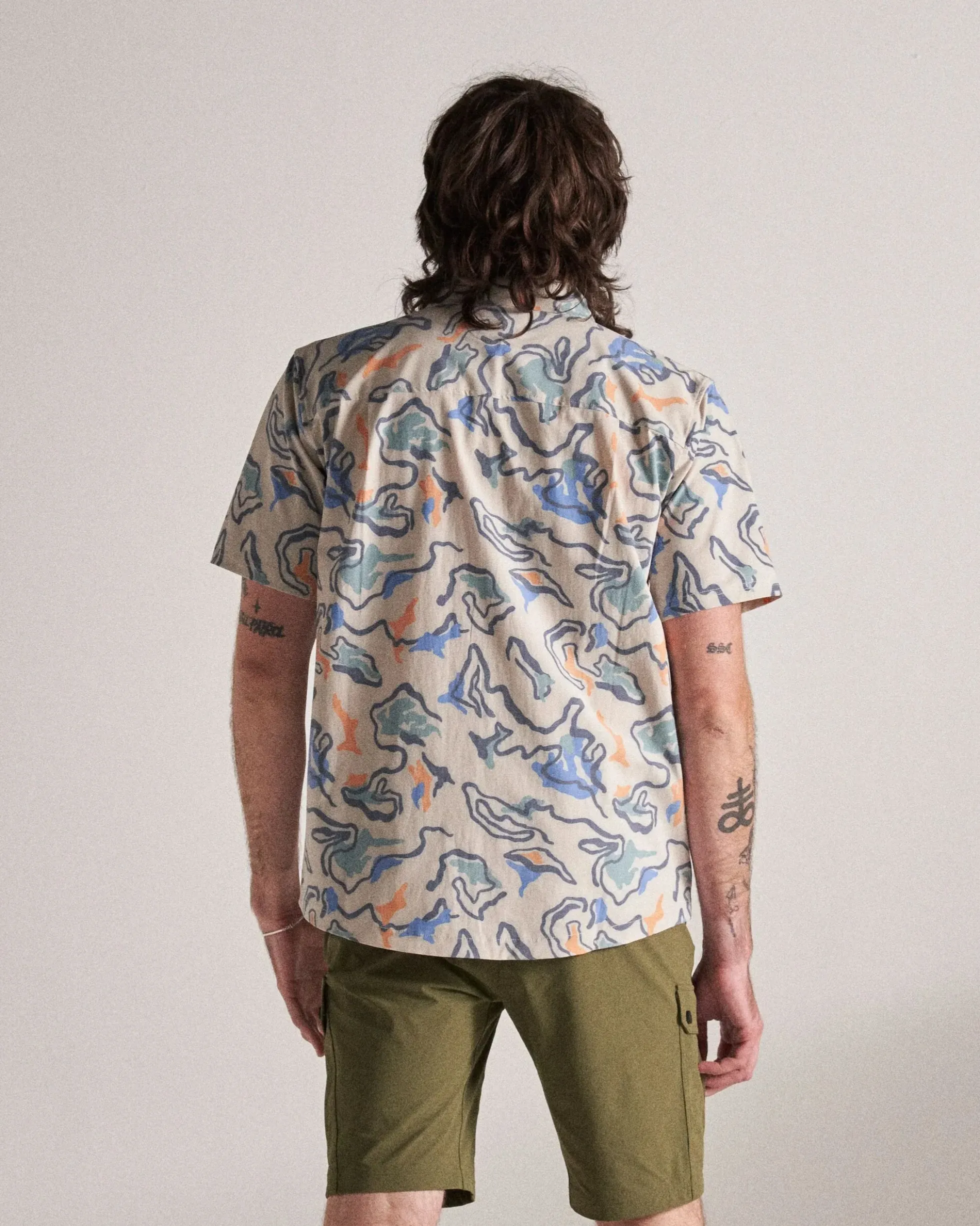 Herren Traveller Kurzarm-Stretchhemd