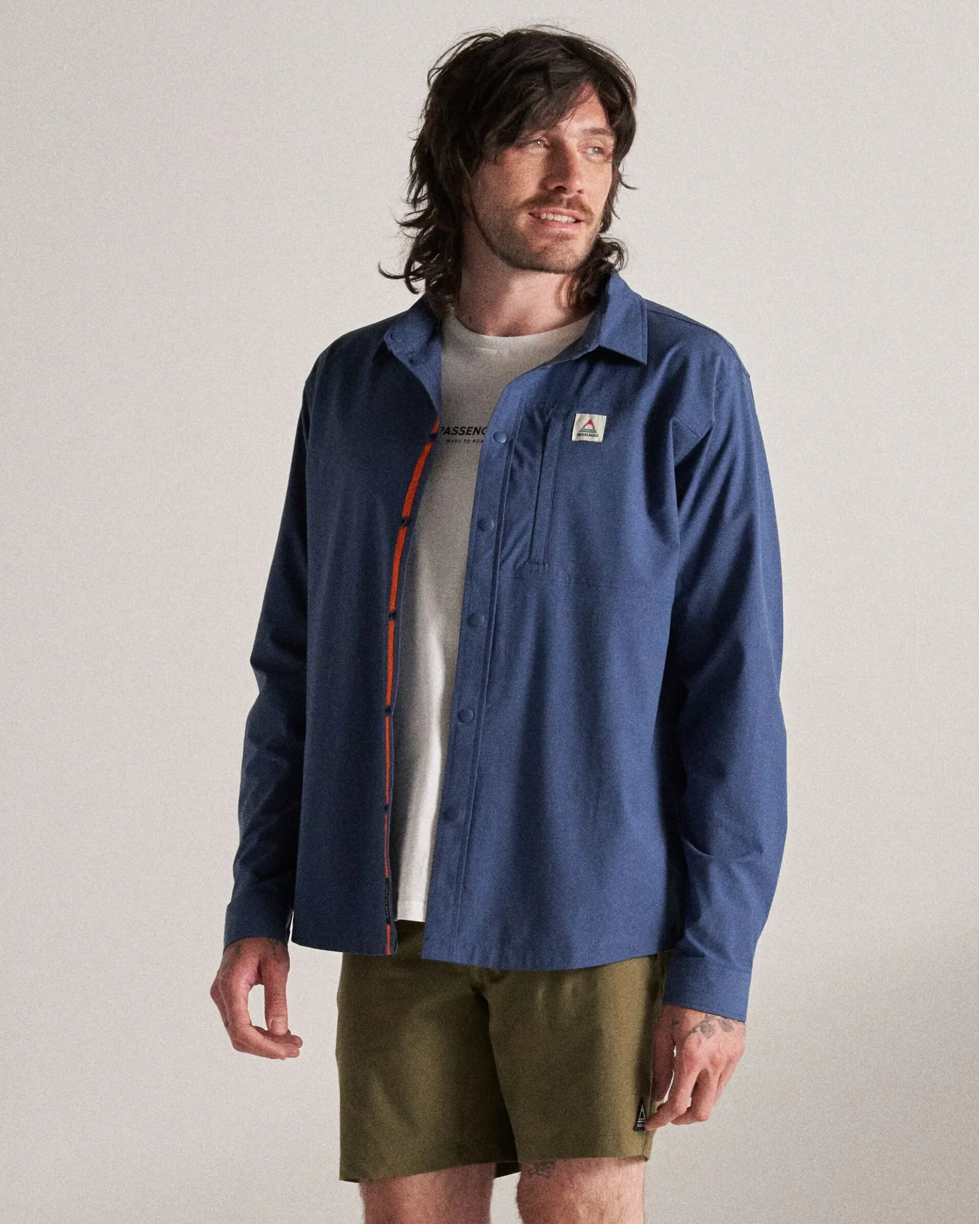 Herren Traveller Stretchhemd