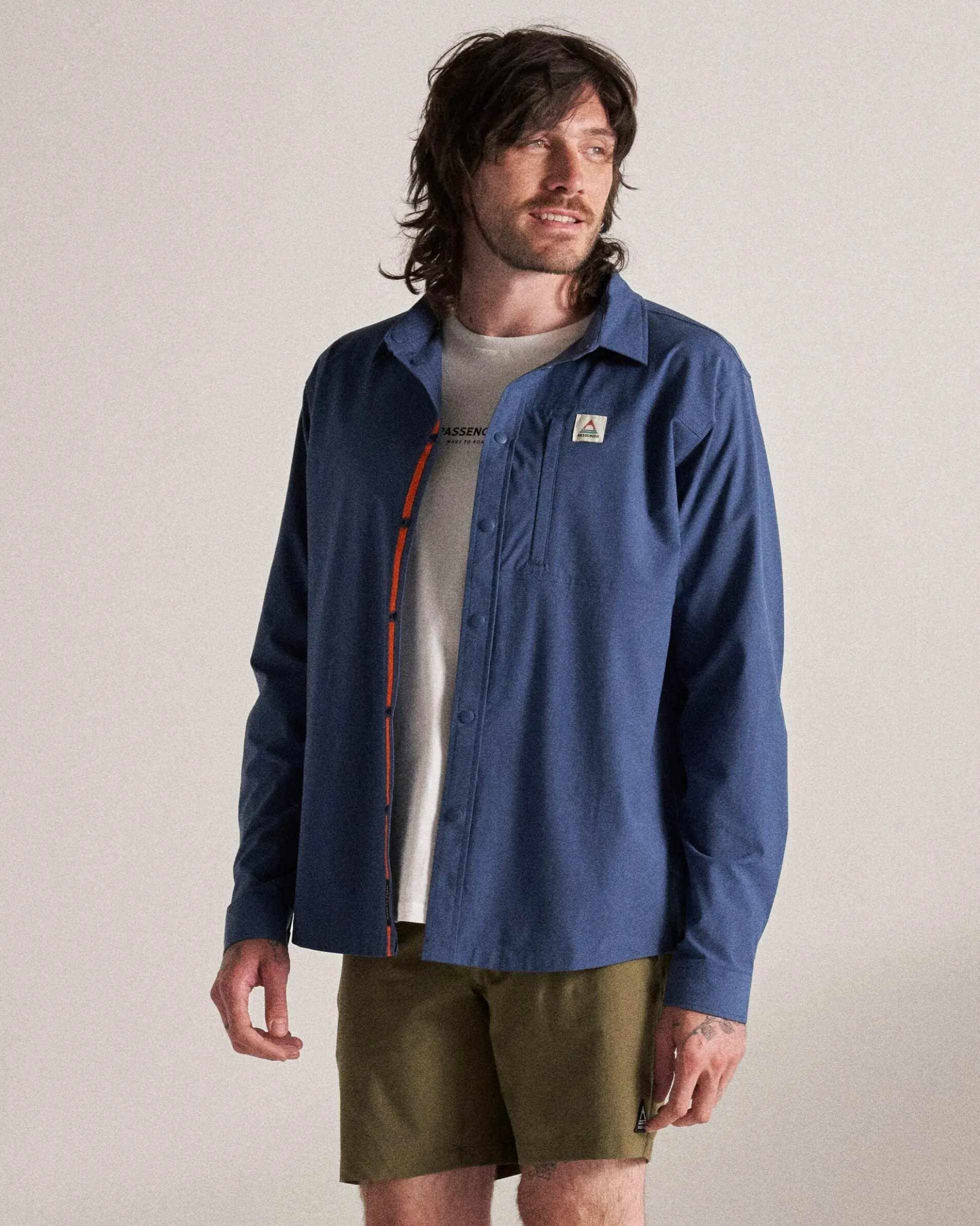 Herren Traveller Stretchhemd