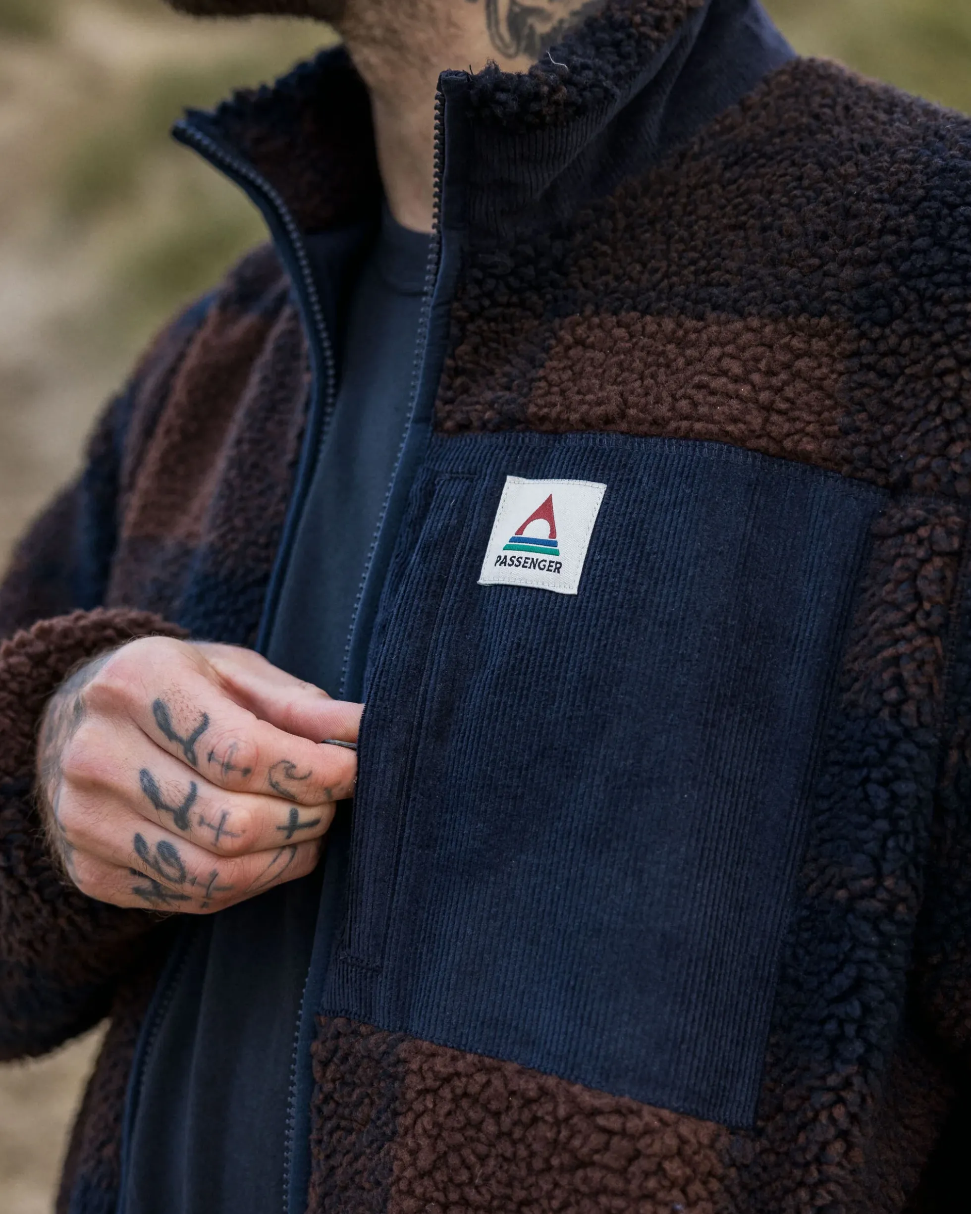 Herren Trekker Tief-Flor Sherpa Fleece