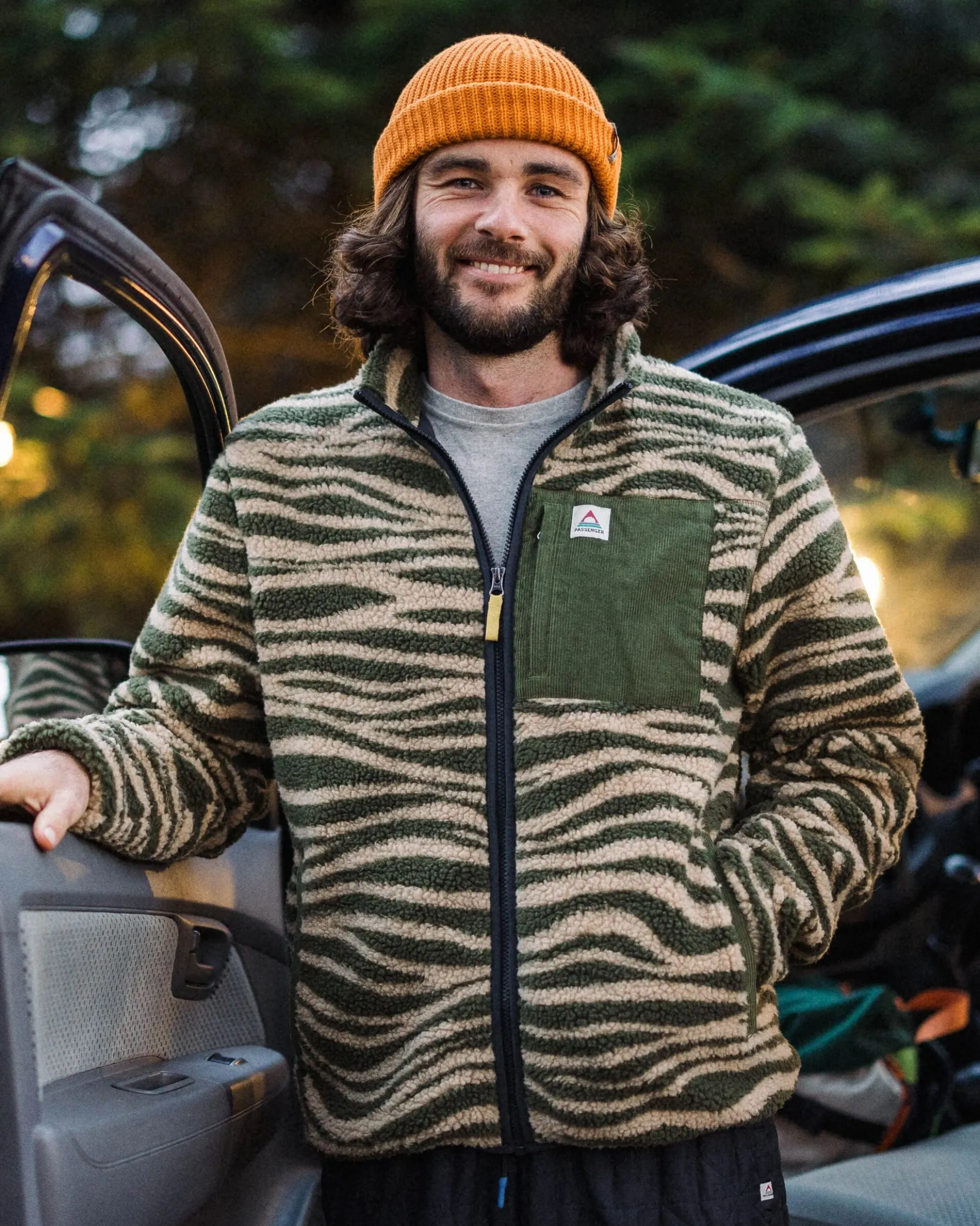 Herren Trekker Tiefflor-Sherpa-Fleece