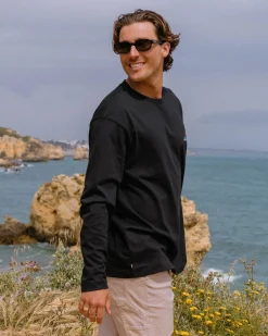 Herren Vita natürliches Langarmshirt entspannte Passform