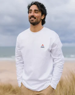 Herren Vita natürliches Langarmshirt entspannte Passform