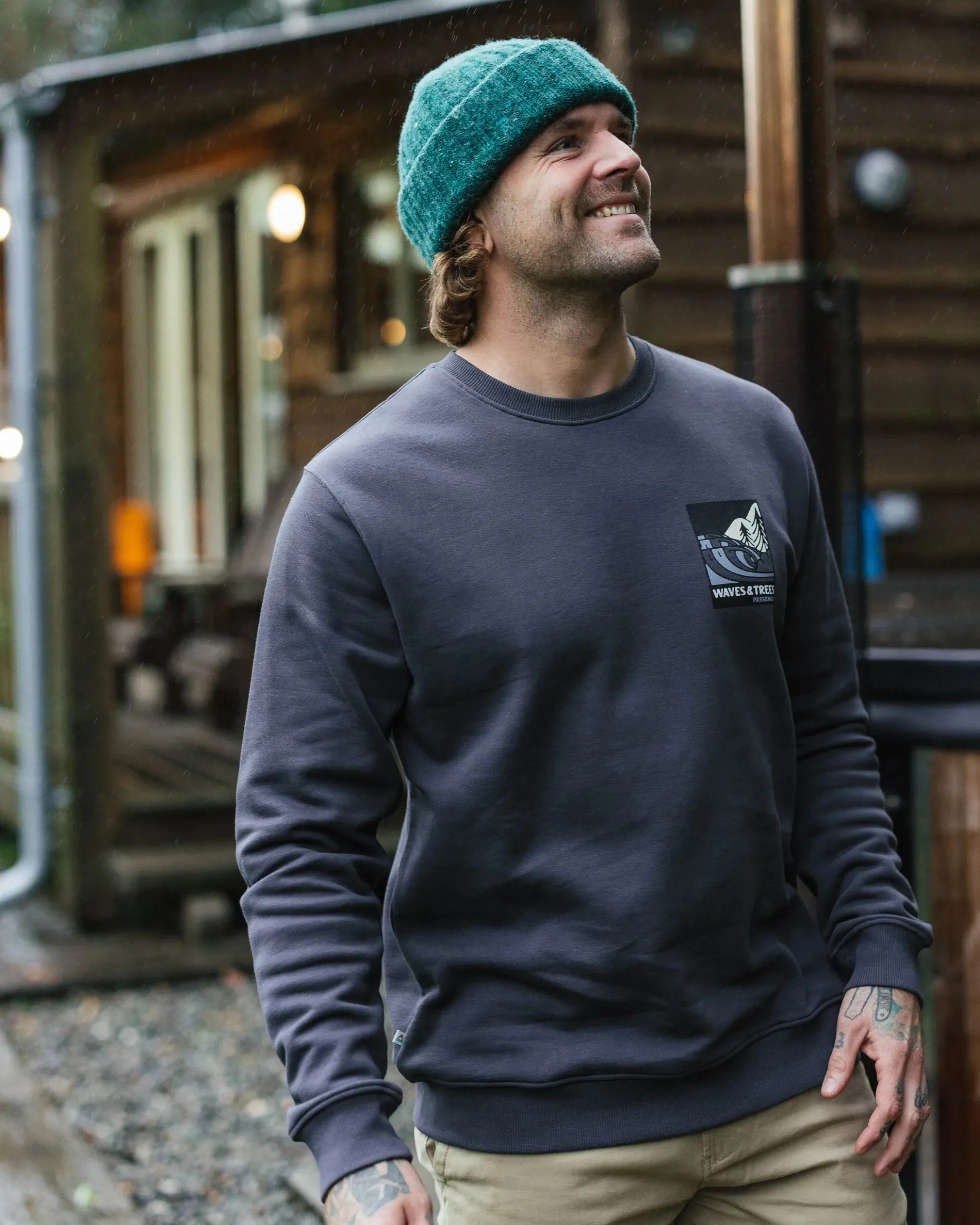 Herren Waves & Trees Bio-Baumwoll-Sweatshirt