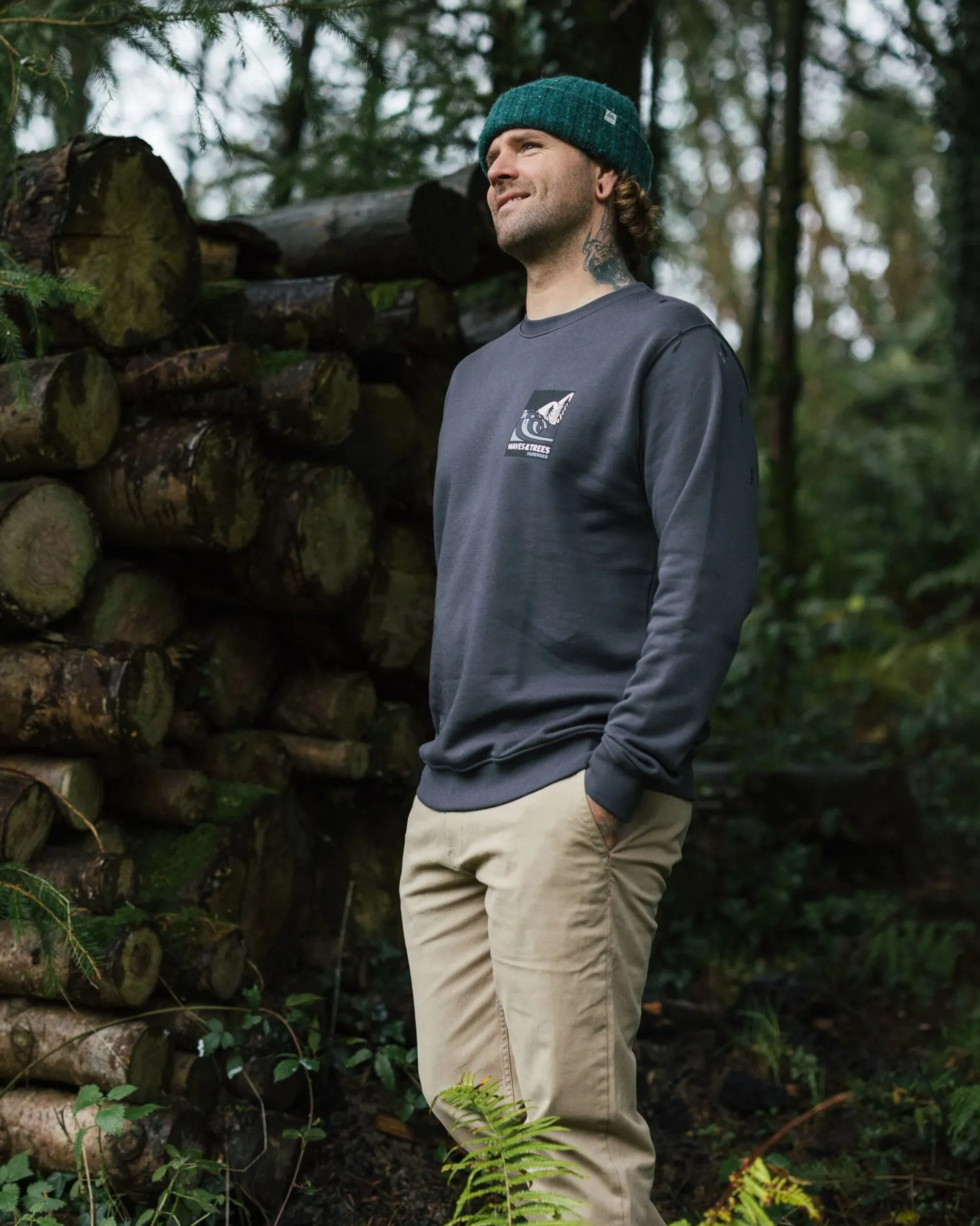 Herren Waves & Trees Bio-Baumwoll-Sweatshirt