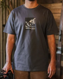Herren Waves & Trees Bio-Baumwoll-T-Shirt