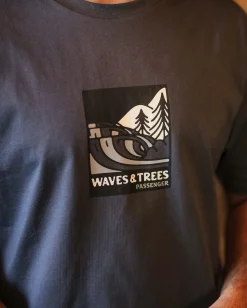 Herren Waves & Trees Bio-Baumwoll-T-Shirt