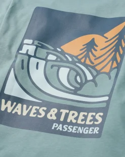 Herren Waves & Trees Bio-Baumwolle Langarmshirt