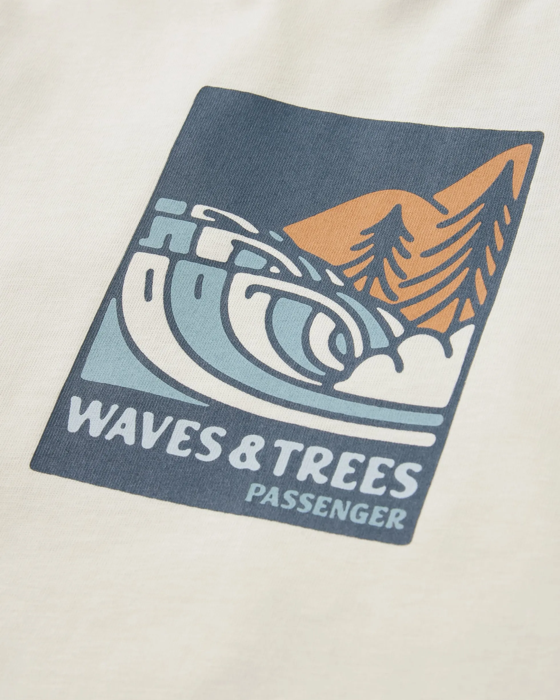 Herren Waves & Trees Bio-Baumwoll-T-Shirt