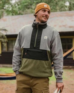 Herren Woodland Hoodless 1/2 Zip Polartec Fleece